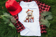 Christmas Polar Bear Clipart, an Illustration by Moon Studio (Thumbnail 4 of 7)