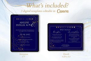 Canva *Elegant Wedding* Invitation, an Invitation Template by ElladesignCo