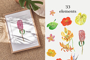 Extravagant Tropics Gouache Florals, a Seasonal Illustration by Catch the Dream Art (Thumbnail 8 of 12)