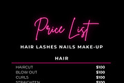 Price List Flyer, Canva Template, a Social Media Template by Cherry Paper Co (Thumbnail 3 of 3)