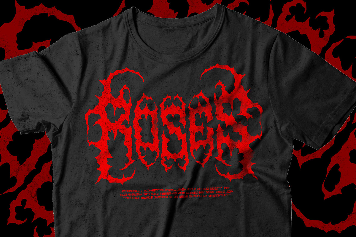 GOREZ DEATH METAL FONT, a Blackletter Font by Fonday Studio (Photo 6 of 9)