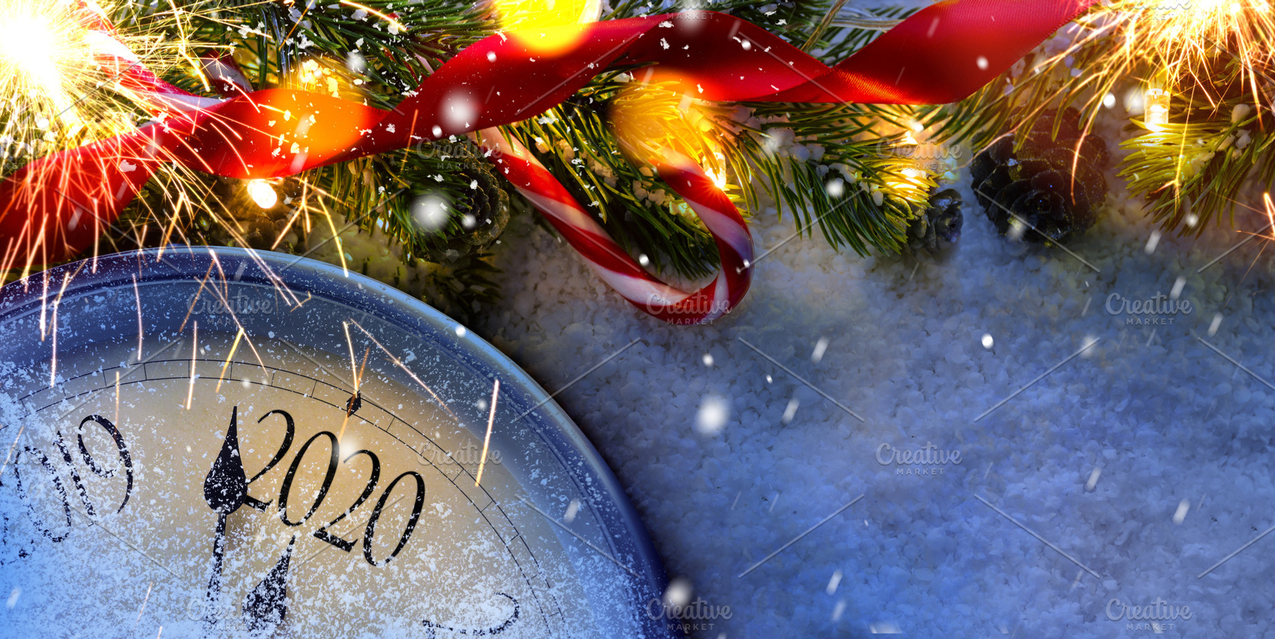 Countdown to midnight featuring 2020, clock, and holiday, a Holiday Photo by sergeypeterman