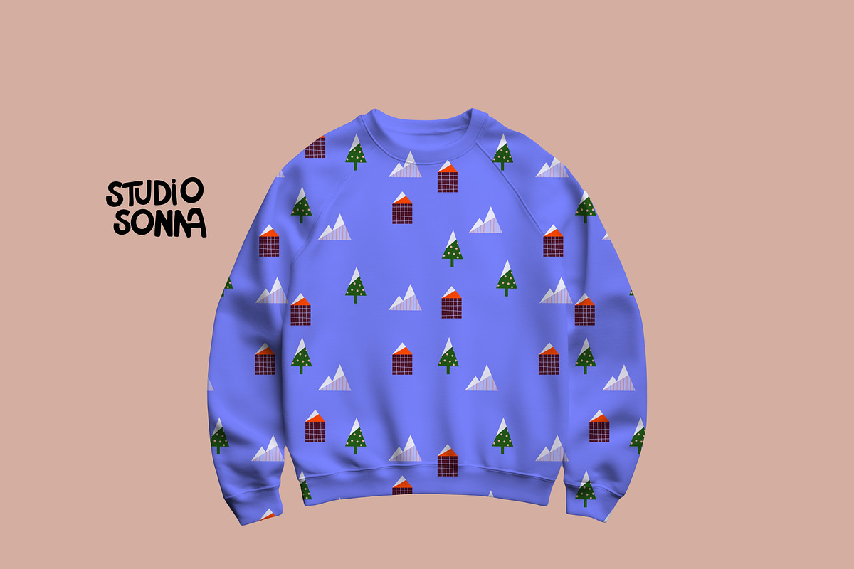 December Houses, a Pattern Graphic by StudioSonna (Photo 3 of 3)