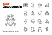 Osteoporosis Icon Set, an Outline Icon by Eklip Studio (Thumbnail 1 of 3)