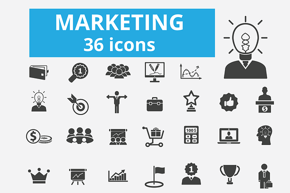 36 Marketing Icons