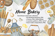 Home Bakery watercolor collection, a Food Illustration by KathrineWatercolor (Thumbnail 1 of 9)