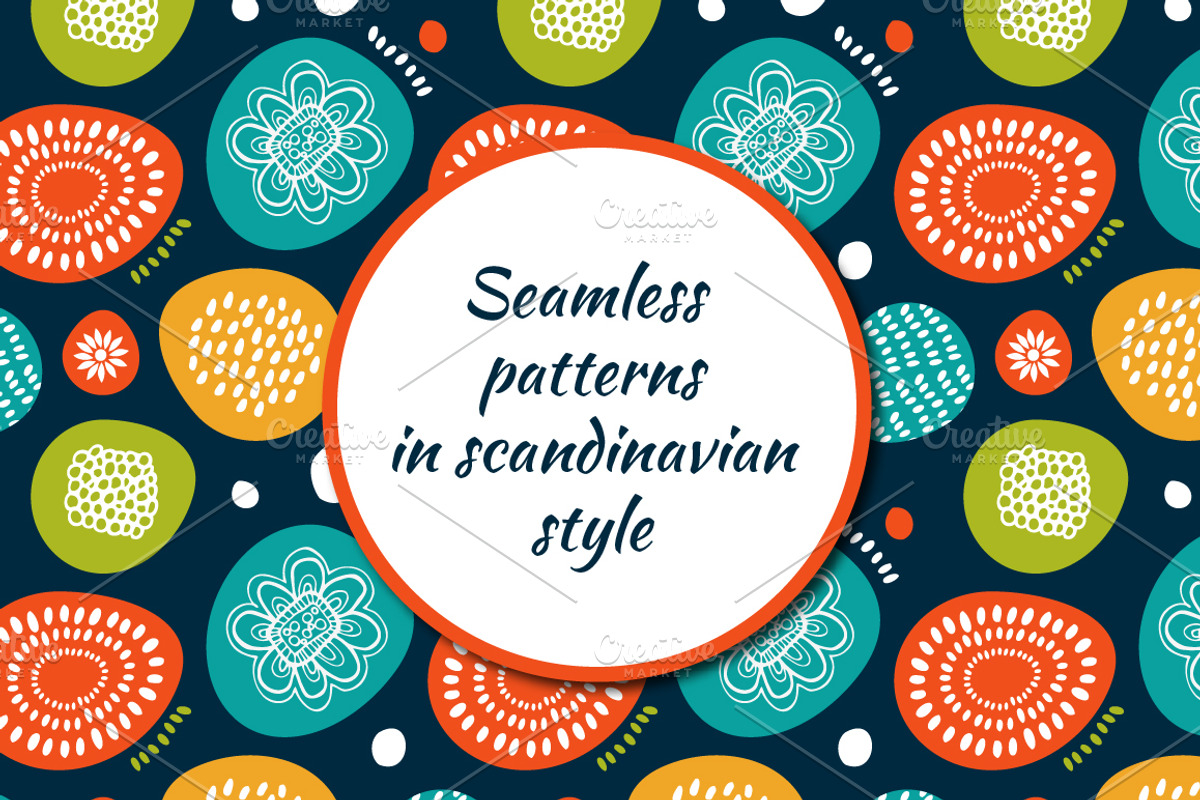 Collection in scandinavian style, a Pattern Graphic by Silmen (Photo 1 of 4)