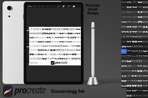 Facial Glasses Set 1 Procreate Brush