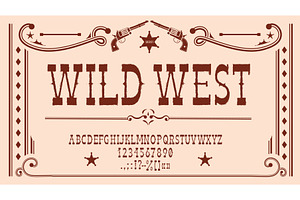 Wild West Font, Rodeo Type