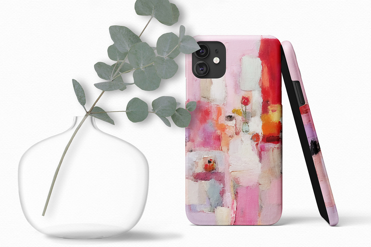 Cherry Pink Abstracts, a Decorative Illustration by rileyBgraphics (Photo 5 of 6)