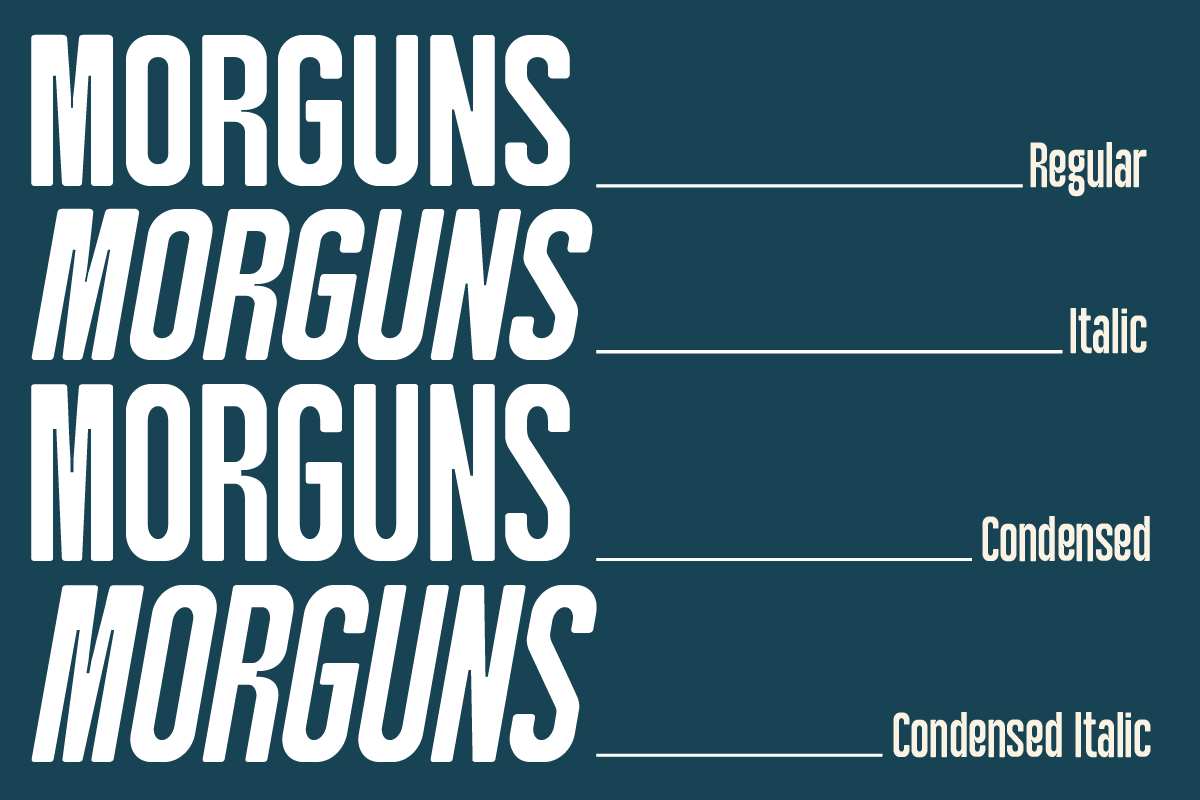 Morguns Bold & Condensed Sans Serif, a Sans Serif Font by Ronny Studio (Photo 14 of 15)