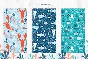 Under The Sea patterns and clipart, a Pattern Graphic by Inna Moreva (Thumbnail 2 of 4)