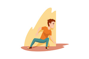 Kid playing hide and seek. Playing, an Illustration by the8monkey