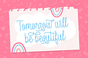 Brigotan | Cute Monoline Fonts, a Handwritten Font by Siwox Studios (Thumbnail 3 of 7)