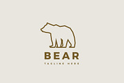 Bear vector line logo, a Branding & Logo Template by Magda (Thumbnail 2 of 3)