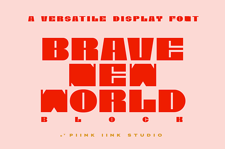 Brave New World Block - Font