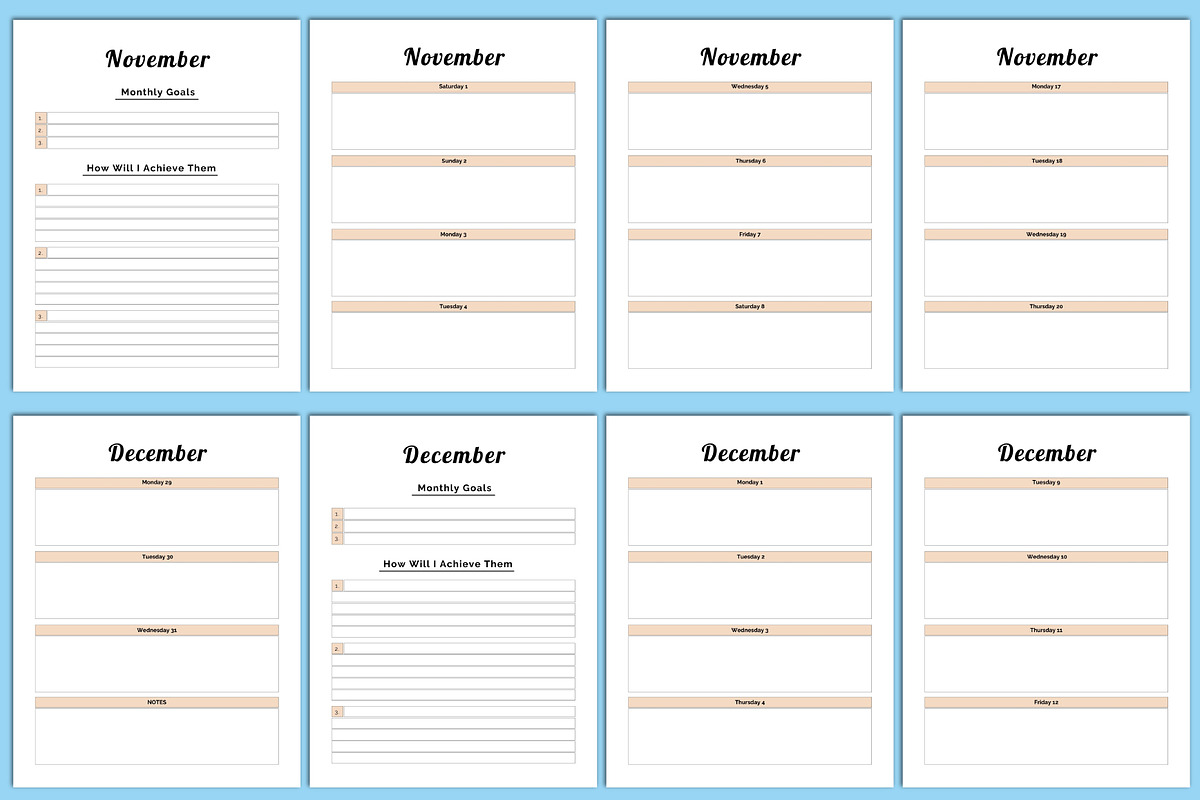 Moon And Astrology Planner Canva, a Stationery Template by Designmela01 (Photo 5 of 5)