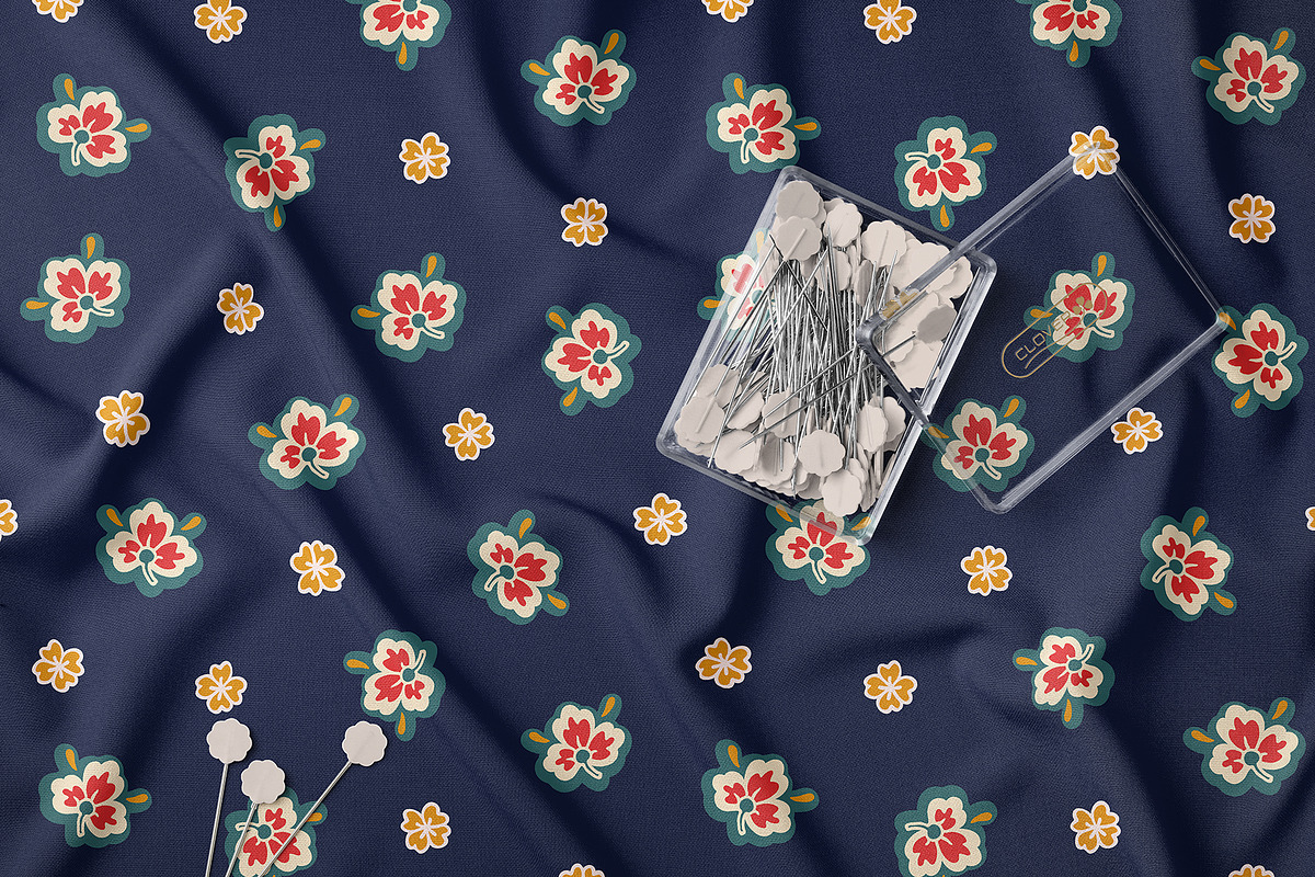Scandinavian Folk Floral Bundle, a Pattern Graphic by StudioGlouna (Photo 6 of 11)