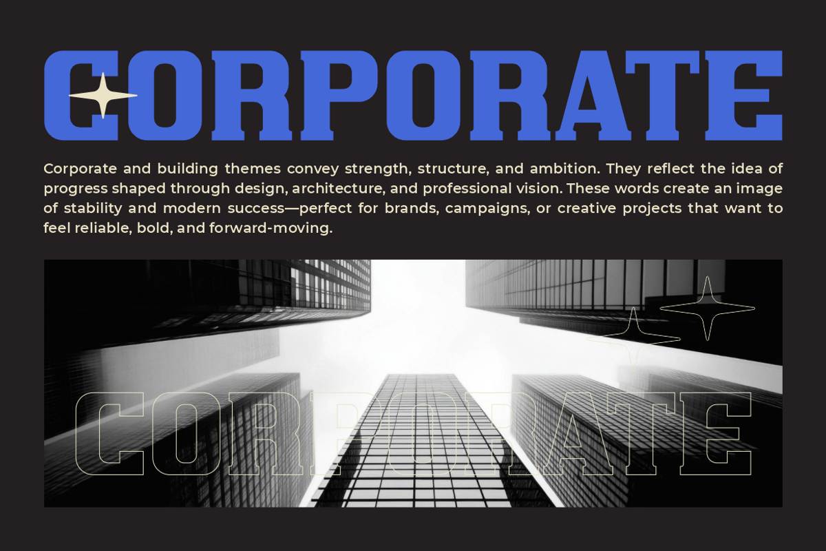 Corvex Modern Corporate Slab Serif, a Font by PutraCetol Studio (Photo 2 of 5)