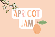 Apricot Jam, a Script Font by Sofia Skoog (Thumbnail 1 of 10)