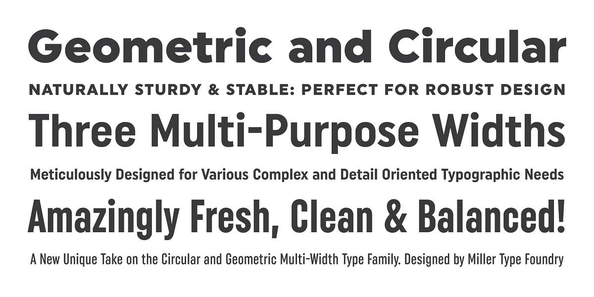Uniform, a Sans Serif Font by Miller Type Foundry (Photo 2 of 8)