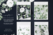 White Flowers Botanical Paper Pack, a Pattern Graphic by paper aesthetic (Thumbnail 7 of 8)