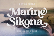 Marine Sikona – Modern Retro Serif, a Serif Font by BrandSemut (Thumbnail 1 of 17)