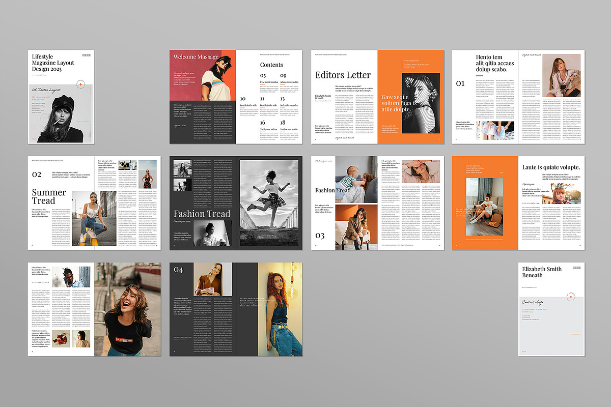 Lifestyle Magazine Template, a Magazine Template by ElvinPrint (Photo 9 of 9)