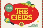 The Cielos – Western Vintage Font, a Slab Serif Font by timelesstype.co (Thumbnail 1 of 15)