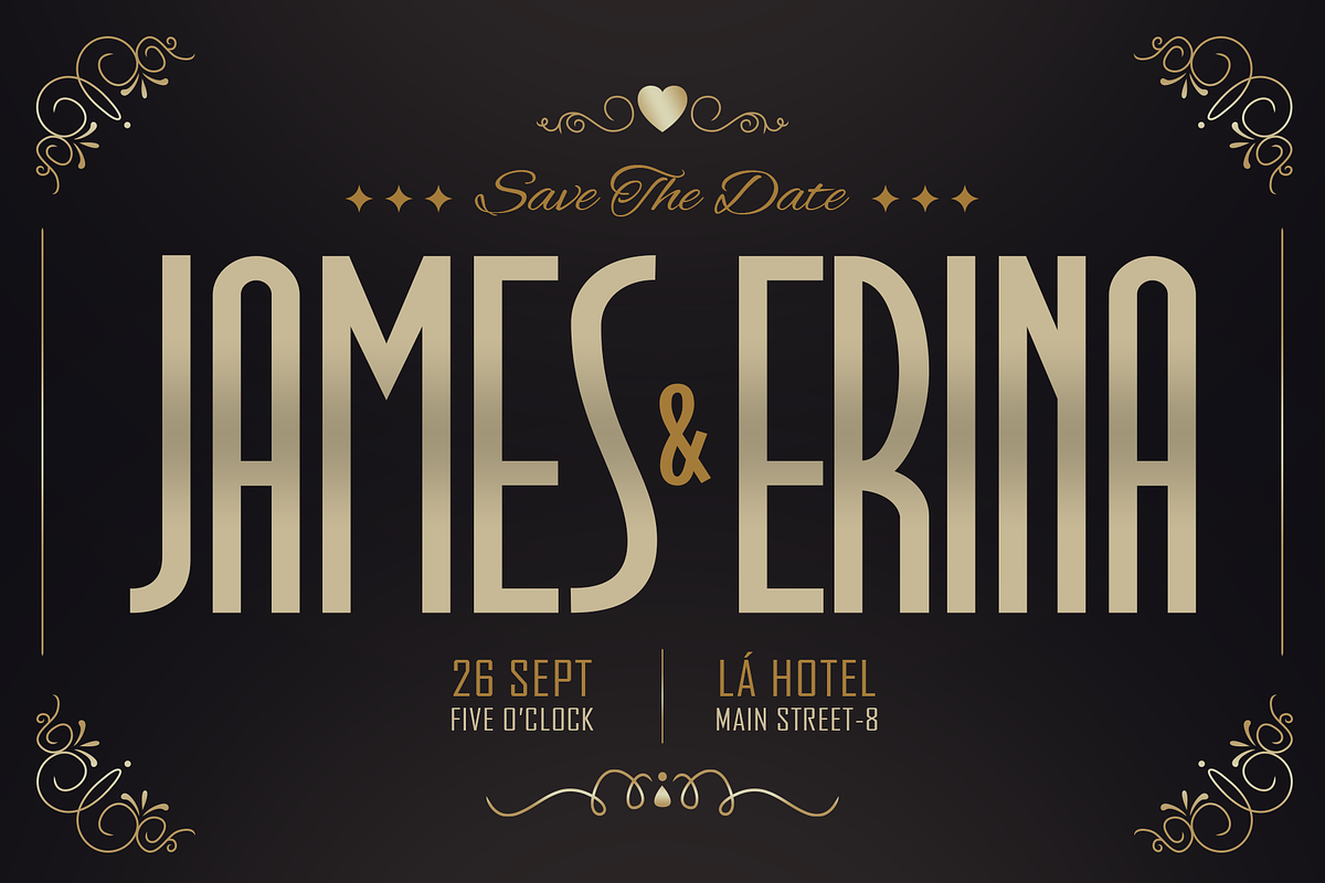 Suncor - Art Deco Style Font, a Sans Serif Font by StoricType (Photo 8 of 10)