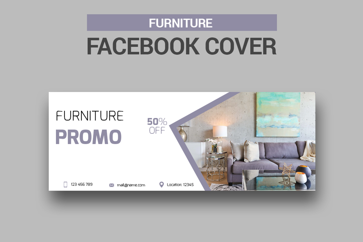 Furniture Facebook Cover, a Social Media Template by UNIK Agency