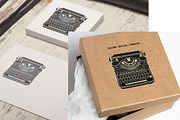 Vintage Typewriters Clipart Pattern, a Graphic by IRSYART (Thumbnail 7 of 11)
