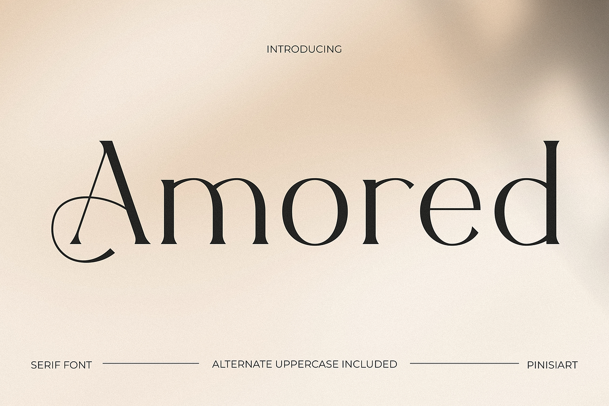 Amored, a Serif Font by Pinisi ART (Photo 1 of 10)