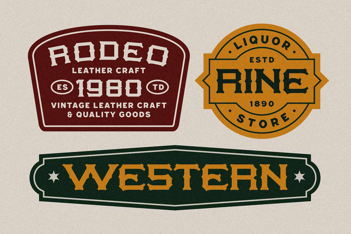 Henir - Vintage Western Font, a Slab Serif Font by Imoodev (Photo 2 of 5)
