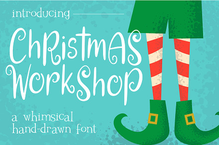 Christmas Workshop Font, a Script Font by Tu Neuwin