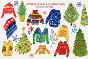 Watercolour Winter Rainbow, an Illustration by Anna Ivanir (Thumbnail 7 of 9)