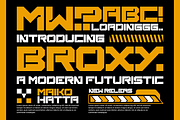 Broxy - Modern Techno Font, a Handwritten Font by MaikoHatta (Thumbnail 1 of 4)