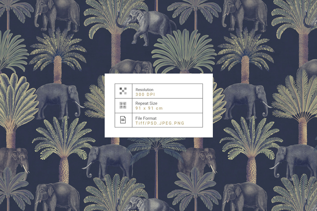 Palm Grove, Luxury tropical Prints!, a Pattern Graphic by Pink Linen (Photo 5 of 13)