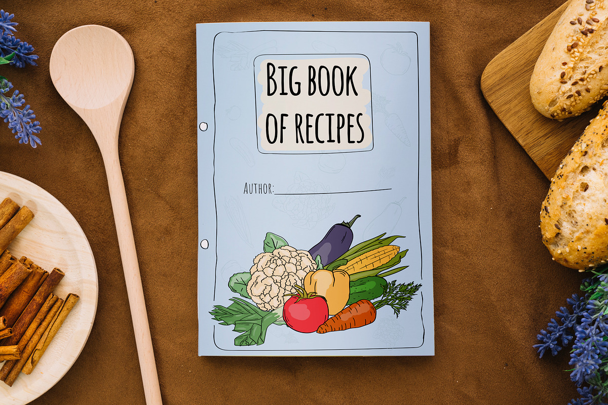 Cookbook. Set of vector elements., a Food Illustration by Design by Irihaha (Photo 1 of 7)
