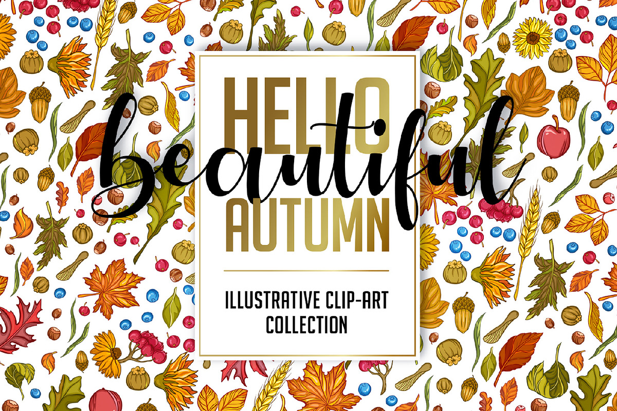 Hello Autumn Collection, a Decorative Illustration by VioSilent (Photo 1 of 10)