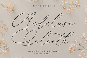 Andaluse Selioth Beauty Script Font