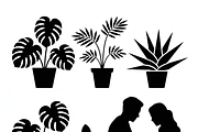 silhouette couple gardening together, an Illustration by Amazin_art (Thumbnail 6 of 11)