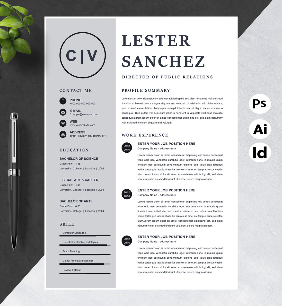 Clean CV Template 2023