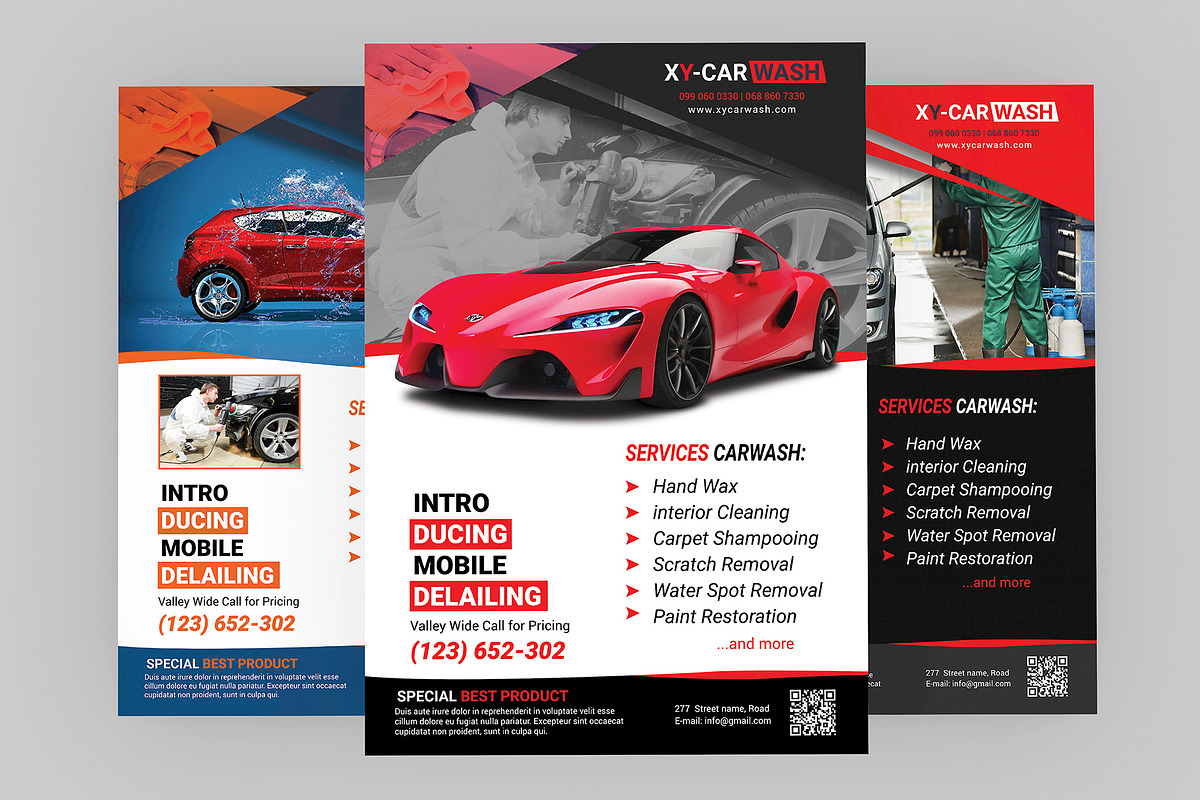 Car Wash Flyer Templates, a Flyer Template by ideaz_sabbir (Photo 7 of 10)