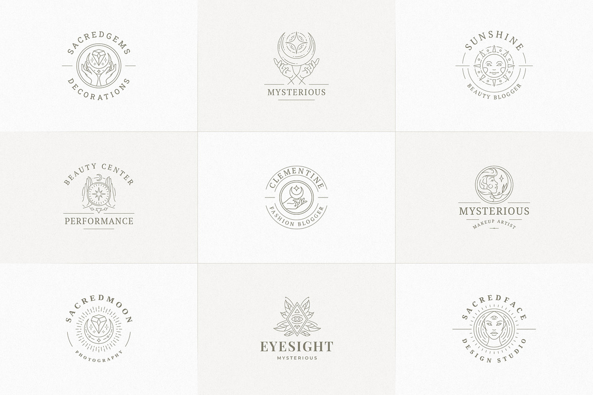 36 Esoteric Logo Templates | Canva, a Branding & Logo Template by Vasya Kobelev (Photo 5 of 10)