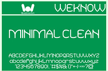 Minimal Clean font