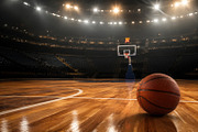 Empty basketball court at night, a Photo by Beautiful things (Thumbnail 2 of 2)