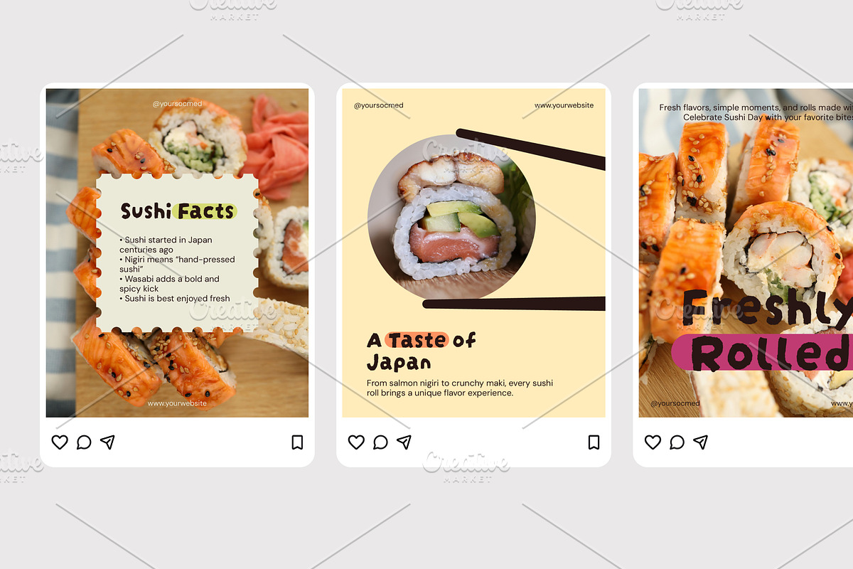 International Sushi Day, a Social Media Template by Izdihaar_Studio (Photo 3 of 4)