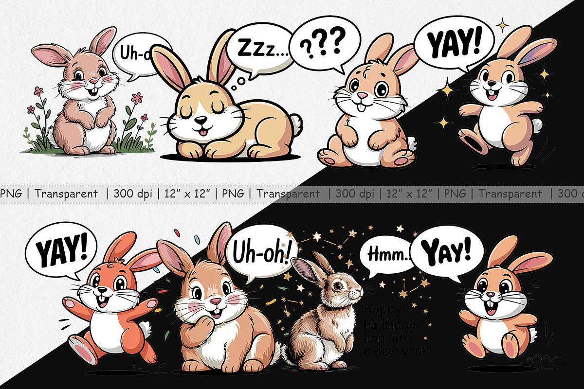 Rabbit Mood, a Graphic by Artnoy (Photo 2 of 5)