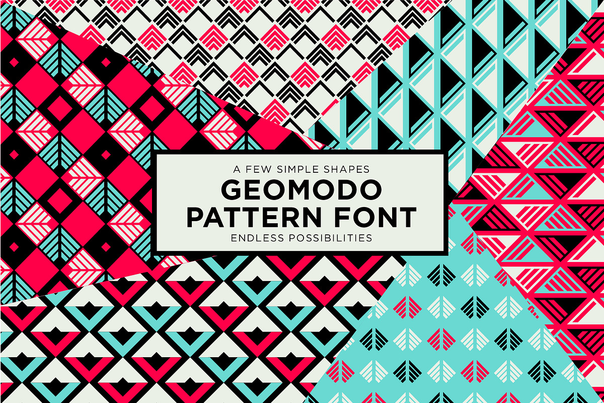 GEOMODO FONT & VECTOR, a Symbol Font by Lee Iley (Photo 1 of 8)
